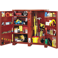 Armoire &agrave; tablettes Jobsite, Acier, 47,5 pi³, Rouge Distribution Jean Lapalme