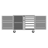 &eacute;tabli roulant, 49-7/8" la x 40-5/8" h x 26-7/8" p, Capacit&eacute; de 24,6 pi³ Distribution Jean Lapalme