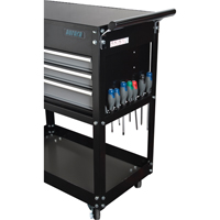 Chariot utilitaire, 4 tiroirs, 18" lo x 33" la x 39" h, Noir Distribution Jean Lapalme