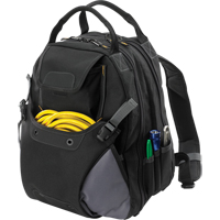 44-Pocket Tool Backpack, 16" L x 13-1/4" W, Black, Polyester Distribution Jean Lapalme