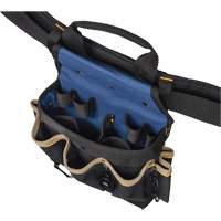 20 Pocket Tool Belt Combo, Polyester, Black Distribution Jean Lapalme