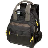 Techgear 53-Pocket Tool Backpack, 16" L x 13-1/4" W, Black, Polyester Distribution Jean Lapalme