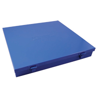 Boîte en m&eacute;tal mince, 12" P x 11-1/2" la x 1-3/4" h, Bleu Distribution Jean Lapalme
