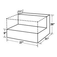 Steel Fuel Transfer Tank, Steel, 48 gal. Capacity, White Distribution Jean Lapalme