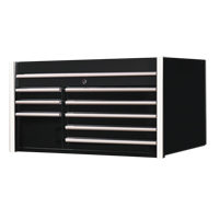 RX Series Tool Chest, 41" W, 8 Drawers, Black Distribution Jean Lapalme
