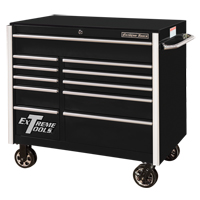 RX Series Rolling Tool Cabinet, 11 Drawers, 41-1/2" W x 25-1/2" D x 40-1/2" H, Black Distribution Jean Lapalme