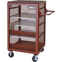 Armoire mobile en treillis, Acier, 22 pi³, Rouge Distribution Jean Lapalme