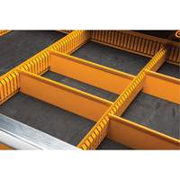 Powered Tool Cart, 11 Drawers, 42-1/2" W x 24-7/16" D x 41" H, Black/Orange Distribution Jean Lapalme