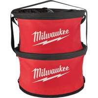 Parachute Organizer Bag, 11-4/5" L x 11-4/5" W x 11" H, Nylon, Black/Red Distribution Jean Lapalme