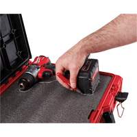 Coffre &agrave; outils avec partitions ajustables Packout, 20-7/10" x 15-1/5" x 6-1/5", Noir/Rouge Distribution Jean Lapalme