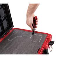 Coffre &agrave; outils avec partitions ajustables Packout, 20-7/10" x 15-1/5" x 6-1/5", Noir/Rouge Distribution Jean Lapalme