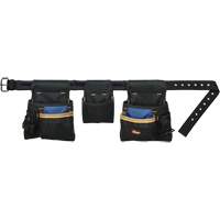 Deluxe Tool Belt Combo, Polyester, Black Distribution Jean Lapalme