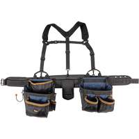 Deluxe Tool Belt, Polyester, Black Distribution Jean Lapalme