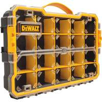 Organisateur avec compartiments PRO, 11" la x 17-5/8" p x 2-7/8" h, Noir/Jaune Distribution Jean Lapalme