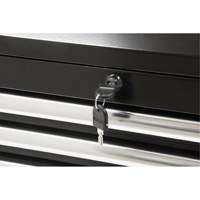 Industrial Tool Chest, 26" W, 4 Drawers, Black Distribution Jean Lapalme