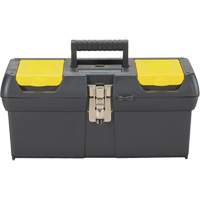 Coffre &agrave; outils avec plateau de s&eacute;rie 2000, 16" la x 7-1/10" p x 8-1/10" h, Noir/Jaune Distribution Jean Lapalme