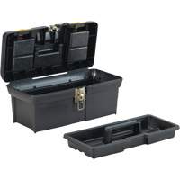 Coffre &agrave; outils avec plateau de s&eacute;rie 2000, 16" la x 7-1/10" p x 8-1/10" h, Noir/Jaune Distribution Jean Lapalme