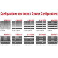 Coffre &agrave; outils mobile avec tiroirs, 8 tiroirs, 22-4/5" la x 15" p x 18" h, Noir Distribution Jean Lapalme