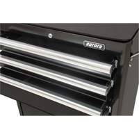 Industrial Tool Cart, 3 Drawers, 29-4/5" W x 21-1/5" D x 38-4/5" H, Black Distribution Jean Lapalme