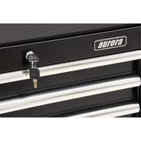 Industrial Tool Cart, 3 Drawers, 29-4/5" W x 21-1/5" D x 38-4/5" H, Black Distribution Jean Lapalme