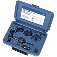 Premium Plumber's Holesaw Kit, 8 Pieces Distribution Jean Lapalme