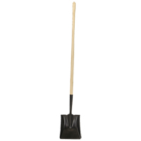 Pelle &agrave; bout carr&eacute;, Bois, Lame Acier durci, Manche en Droit, Longueur 49-1/2" Distribution Jean Lapalme