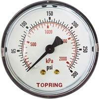 Replacement Pressure Gauge, 2" , 0 - 175 psi, Back Mount, Analogue Distribution Jean Lapalme
