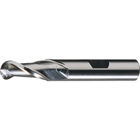 CLEVELAND Centre Cutting Ball Nose Single End Finishers, 1/2" Dia., 2 Flutes, Cobalt Distribution Jean Lapalme