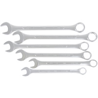 Fully Polished Long Pattern Combination Wrench Set, Combination, 6 Pieces, Imperial Distribution Jean Lapalme