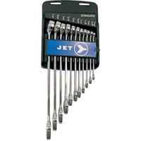 Fully Polished Long Pattern Combination Wrench Set, Combination, 11 Pieces, Imperial Distribution Jean Lapalme