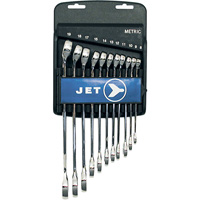 Fully Polished Long Pattern Combination Wrench Set, Combination, 11 Pieces, Metric Distribution Jean Lapalme