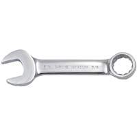 Cl&eacute; mixte courte enti&egrave;rement polie, 12 pans, 3/8", Fini Chrome Distribution Jean Lapalme