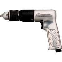 Perceuse pneumatique, 4 pi³/min, 1/4" NPTF, 94 dBA, 1/2" mandrin, Avec cl&eacute; Distribution Jean Lapalme
