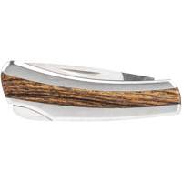 Pocket Knife, 1-5/8" Blade, Stainless Steel Blade, Metal Handle Distribution Jean Lapalme