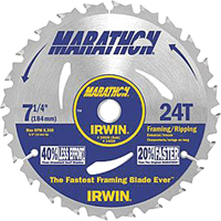 Lames de scie pour entrepreneur - Lames de scie Marathon, 7-1/4", 24 dents Distribution Jean Lapalme