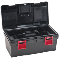 Coffres &agrave; outils en plastique, 17-1/2" la x 9-1/2" p x 8" h, Noir Distribution Jean Lapalme