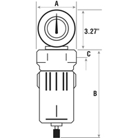 Compressed Air Filters, Modular, 3/4" NPT, Automatic Drain Distribution Jean Lapalme