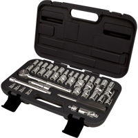 1/4" & 3/8" Drive SAE/Metric Socket Set, 41 Pcs Distribution Jean Lapalme