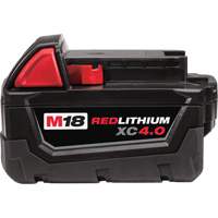 Bloc-piles M18 Redlithium, Lithium-ion, 18 V, 4 A Distribution Jean Lapalme