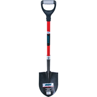 Heavy-Duty Round Point Shovel, Carbon Steel Blade, Fibreglass, D-Grip Handle Distribution Jean Lapalme