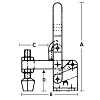 Vertical Hold-Down Clamps - 201 Series Distribution Jean Lapalme