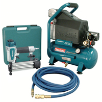 Trousses de compresseur d'air et Cloueuse Brad, &eacute;lectrique, 2,6 gal. (2,6 gal. US), 130 PSI, 120/1 V Distribution Jean Lapalme