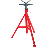 V Head High Pipe Stand #VJ-99, 71-132 cm Height Adjustment, 12" Max. Pipe Capacity, 2500 lbs. Max. Weight Capacity Distribution Jean Lapalme