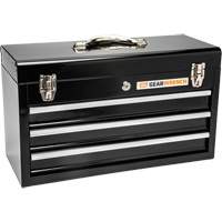 Portable Tool Box, 20" W, 3 Drawers, Black Distribution Jean Lapalme