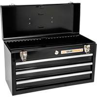 Portable Tool Box, 20" W, 3 Drawers, Black Distribution Jean Lapalme