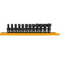 12-Piece 1/4" Drive 6 Point Universal impact Metric Flex Socket Set Distribution Jean Lapalme