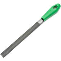 Lime &agrave; taille crois&eacute;e avec poign&eacute;e verte, Demi-ronde, 8", B&acirc;tarde Distribution Jean Lapalme