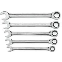 72-Tooth 12 Point Ratcheting Wrench Set, Combination, 5 Pieces, Metric Distribution Jean Lapalme