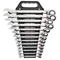 72-Tooth 12 Point Reversible Ratcheting SAE Wrench Set, Combination, 13 Pieces, Imperial Distribution Jean Lapalme
