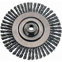 Wire Wheel Brushes, 4-7/8" Dia., 0.02" Fill, 5/8"-11 Arbor, Stainless Steel Distribution Jean Lapalme